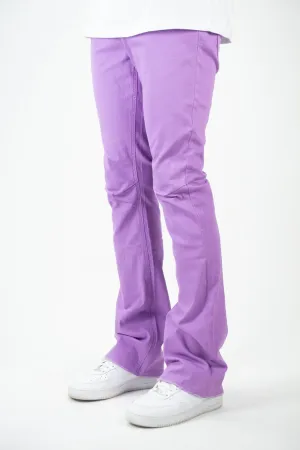 Twill Stacked Pants - Lavender