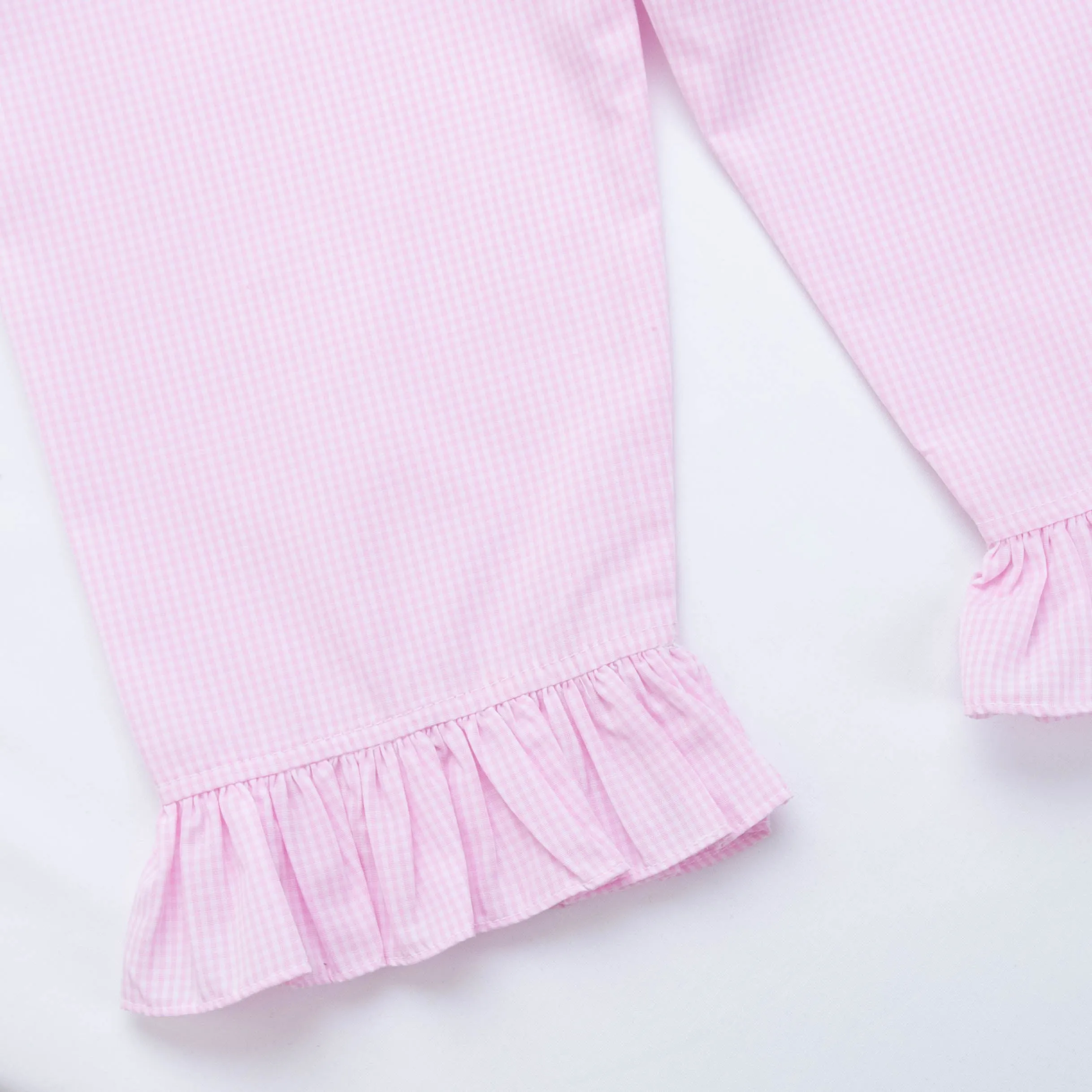 Two Hearts Ruffle Pant Set, Pink