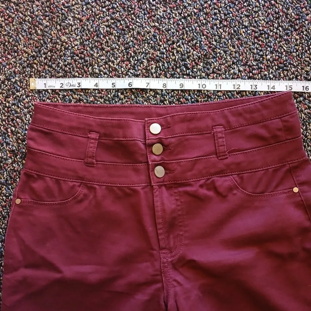 UGC Love Fine Maroon high waisted pants size 7