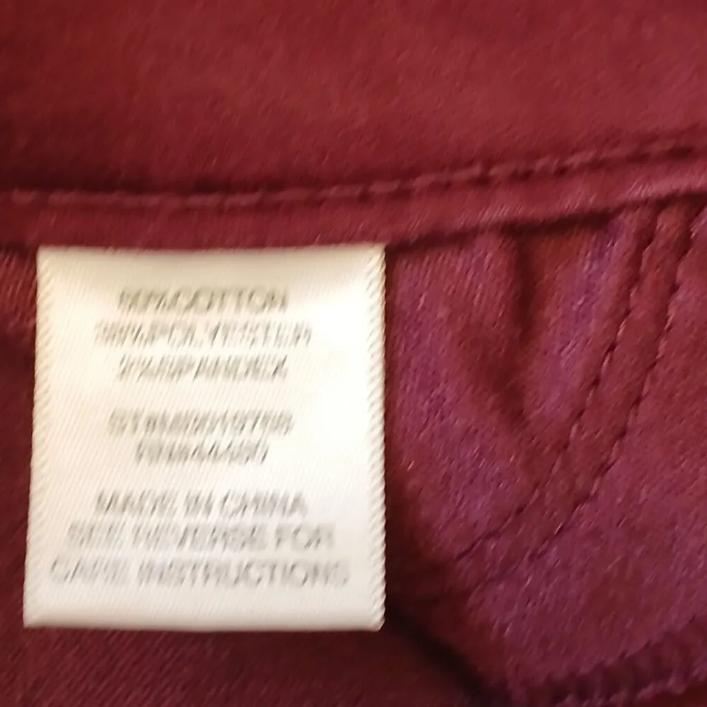 UGC Love Fine Maroon high waisted pants size 7