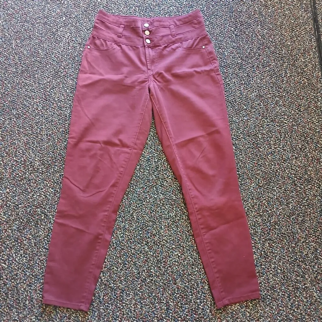 UGC Love Fine Maroon high waisted pants size 7