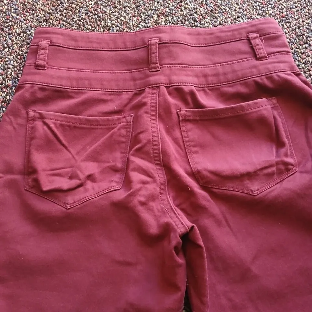 UGC Love Fine Maroon high waisted pants size 7