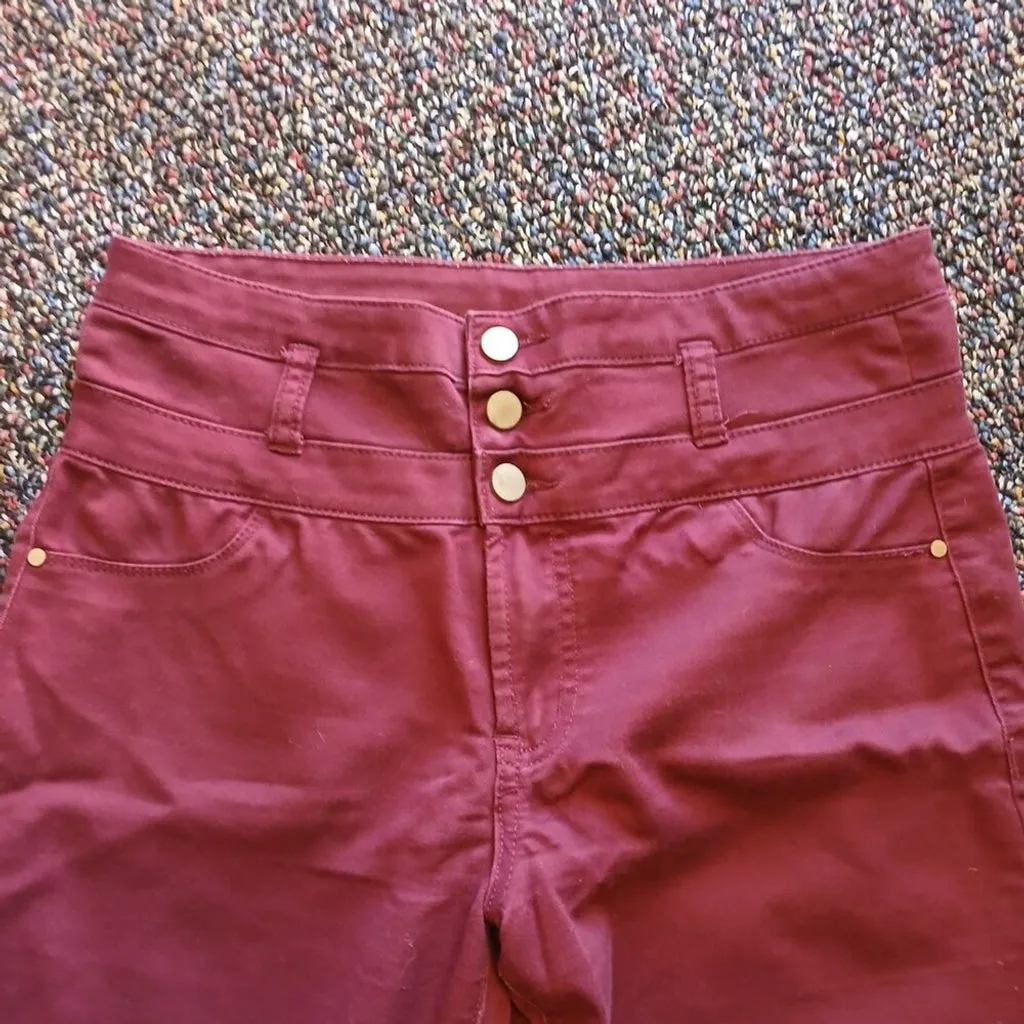 UGC Love Fine Maroon high waisted pants size 7