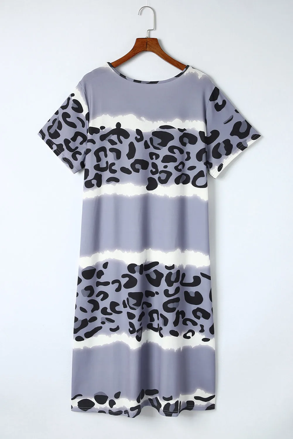 V Neck Plus Size T Shirt Dress