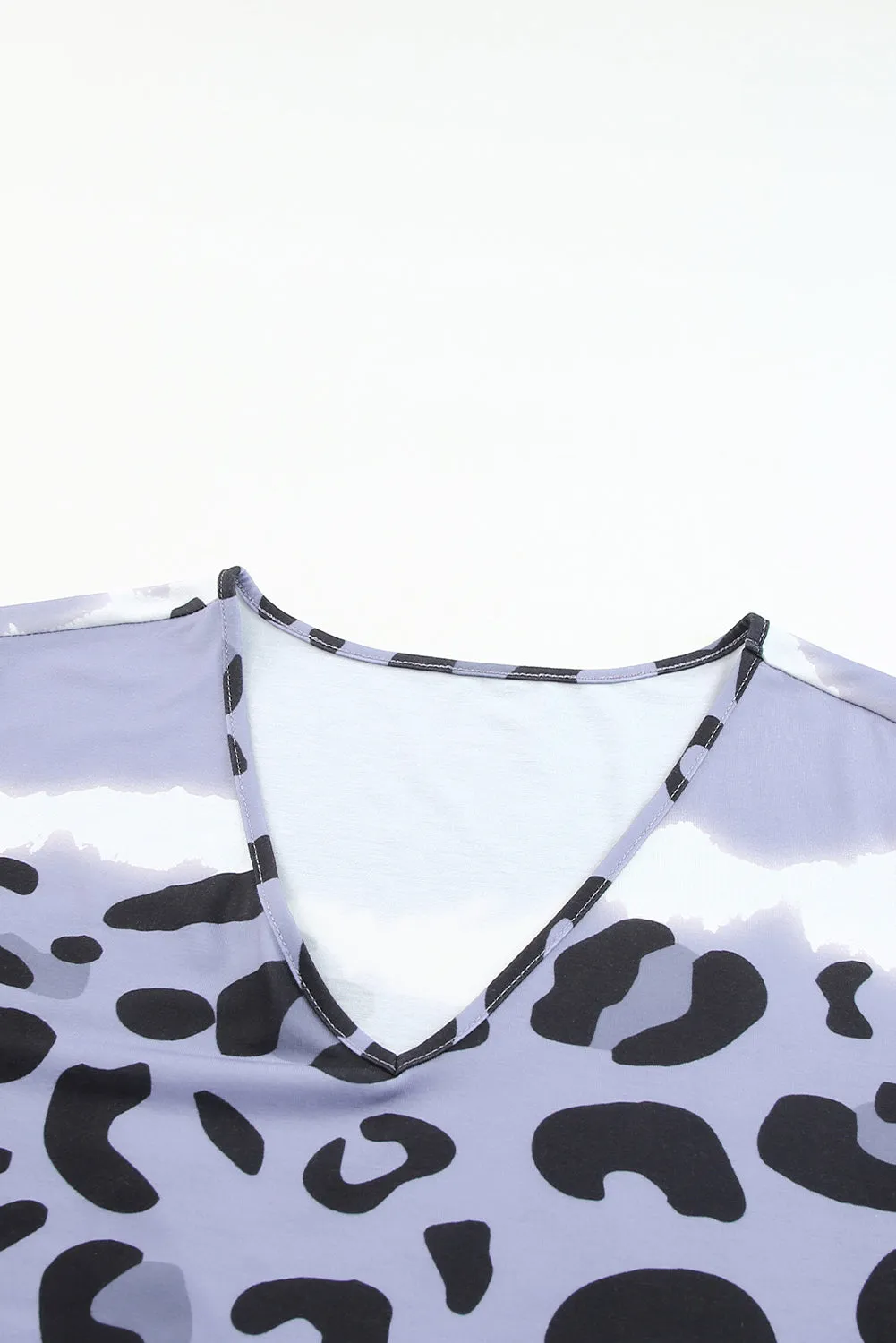 V Neck Plus Size T Shirt Dress