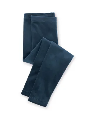 Velour Baby Leggings in Ink