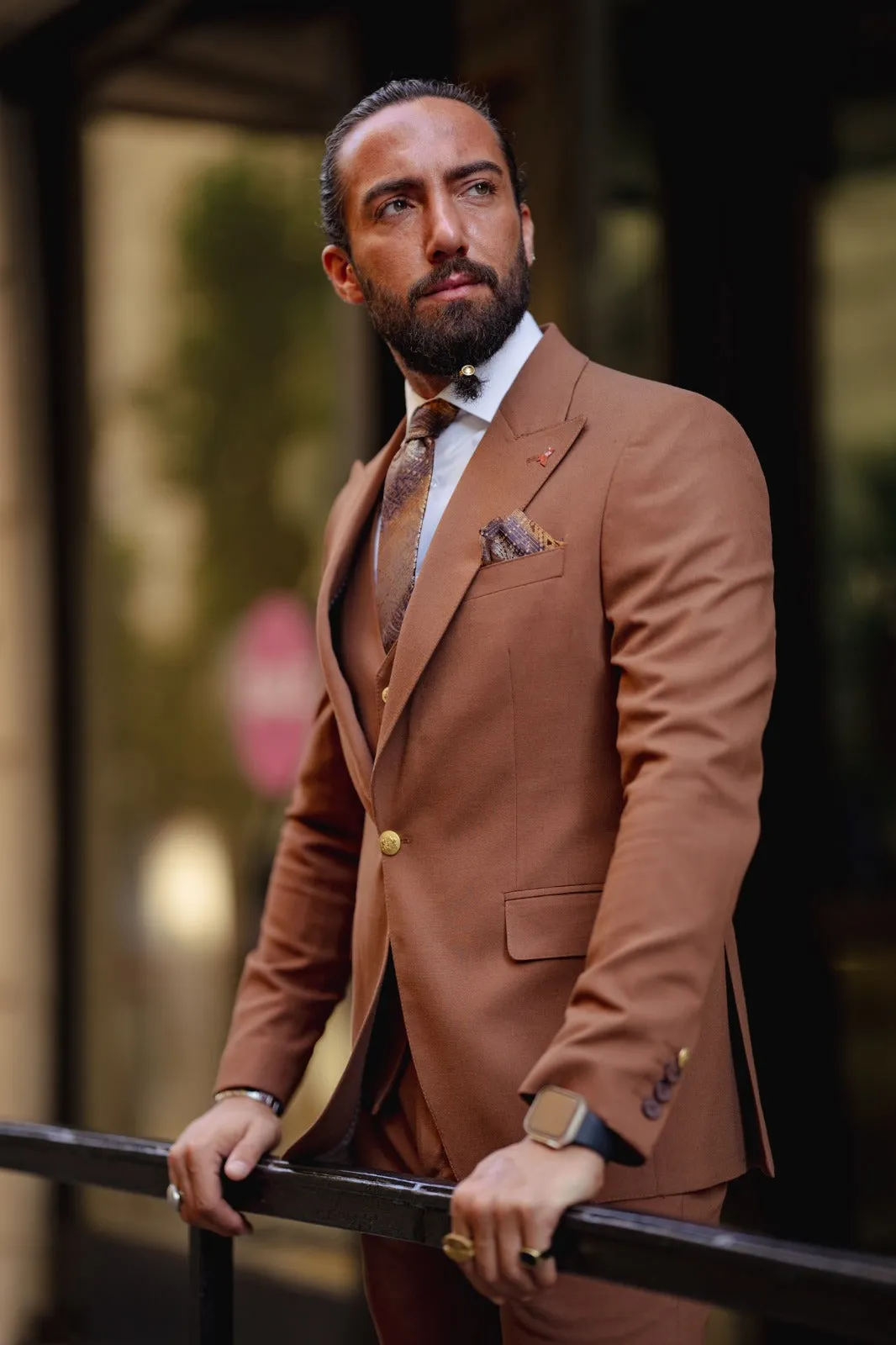 Vespo Tile Slim Fit Suit - Elevate Your Style