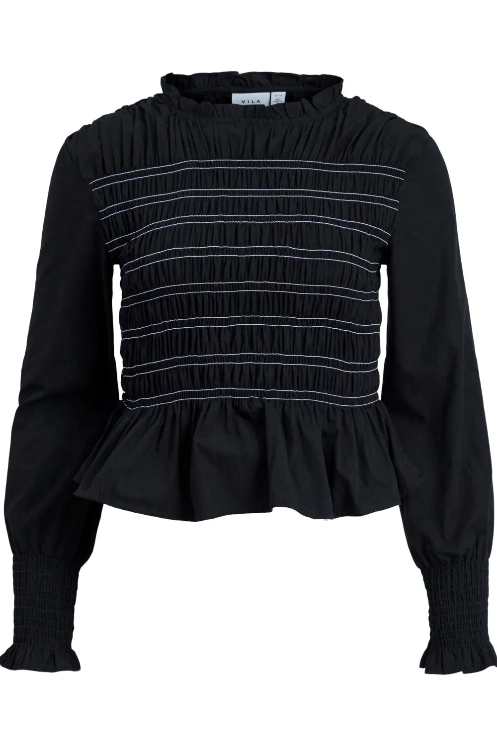 VILevie Smock Bluse - Sort