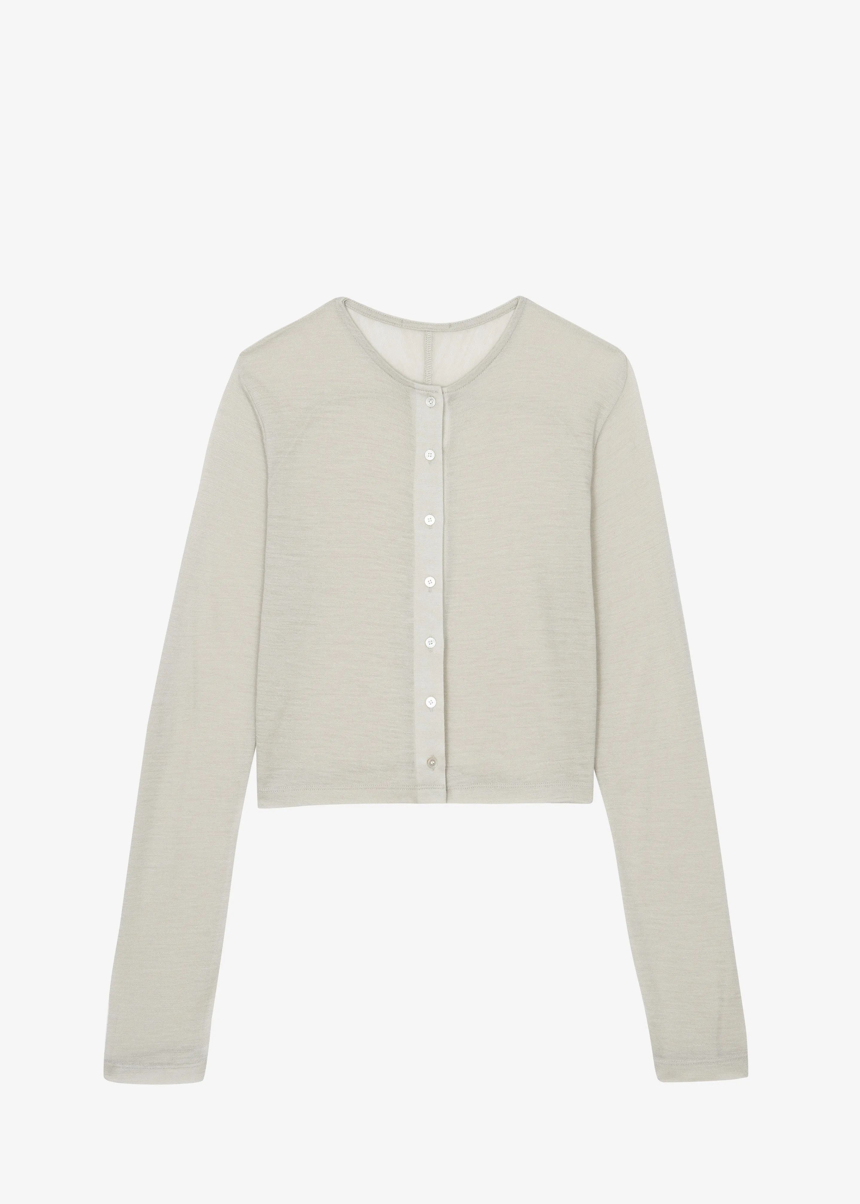 Vinni Thin Wool Cardigan - Light Beige