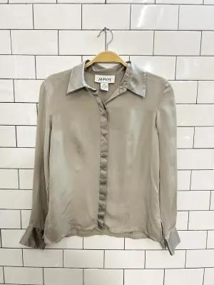 vintage 00s alfani silk shirt