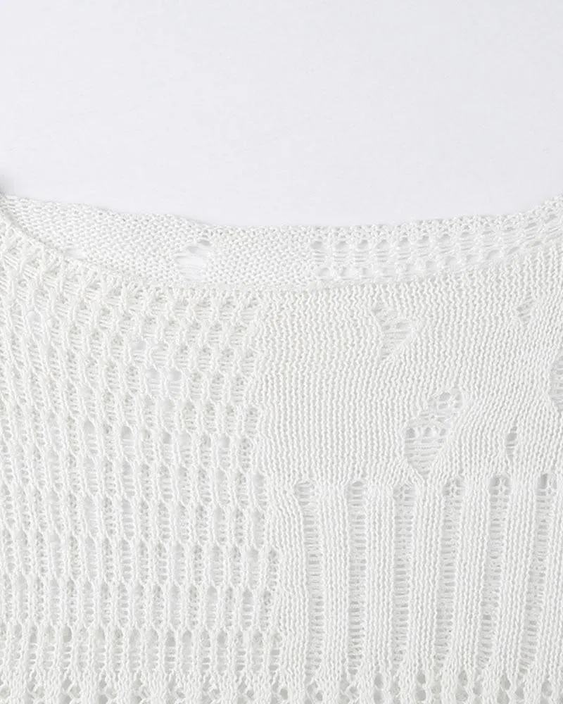 Vintage Ripped Grunge Pullover Sweater