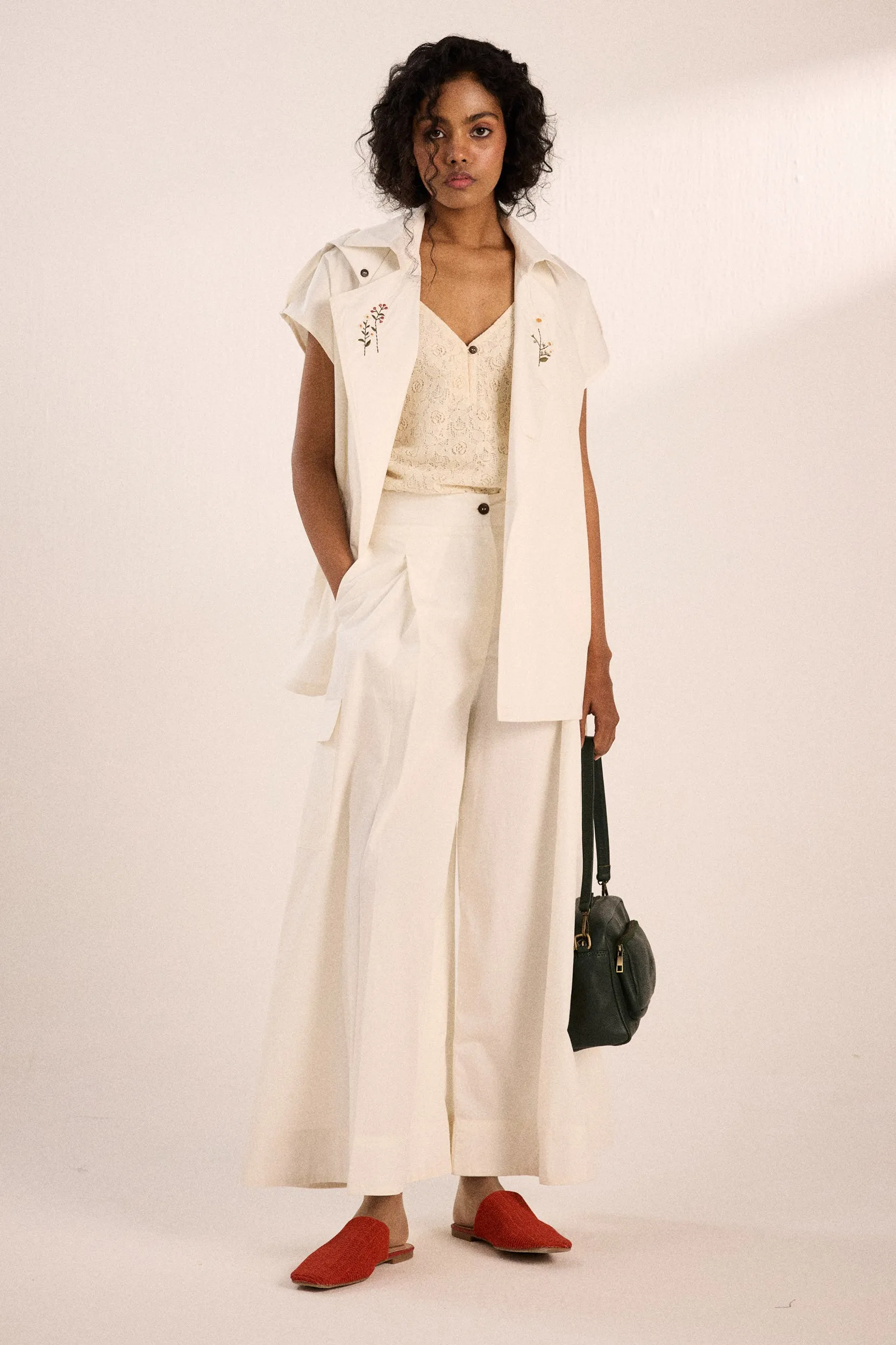 White Rose Pants