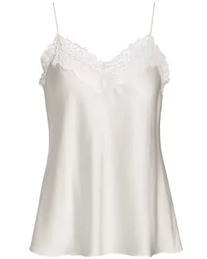 White Silk Lace Erika Cami