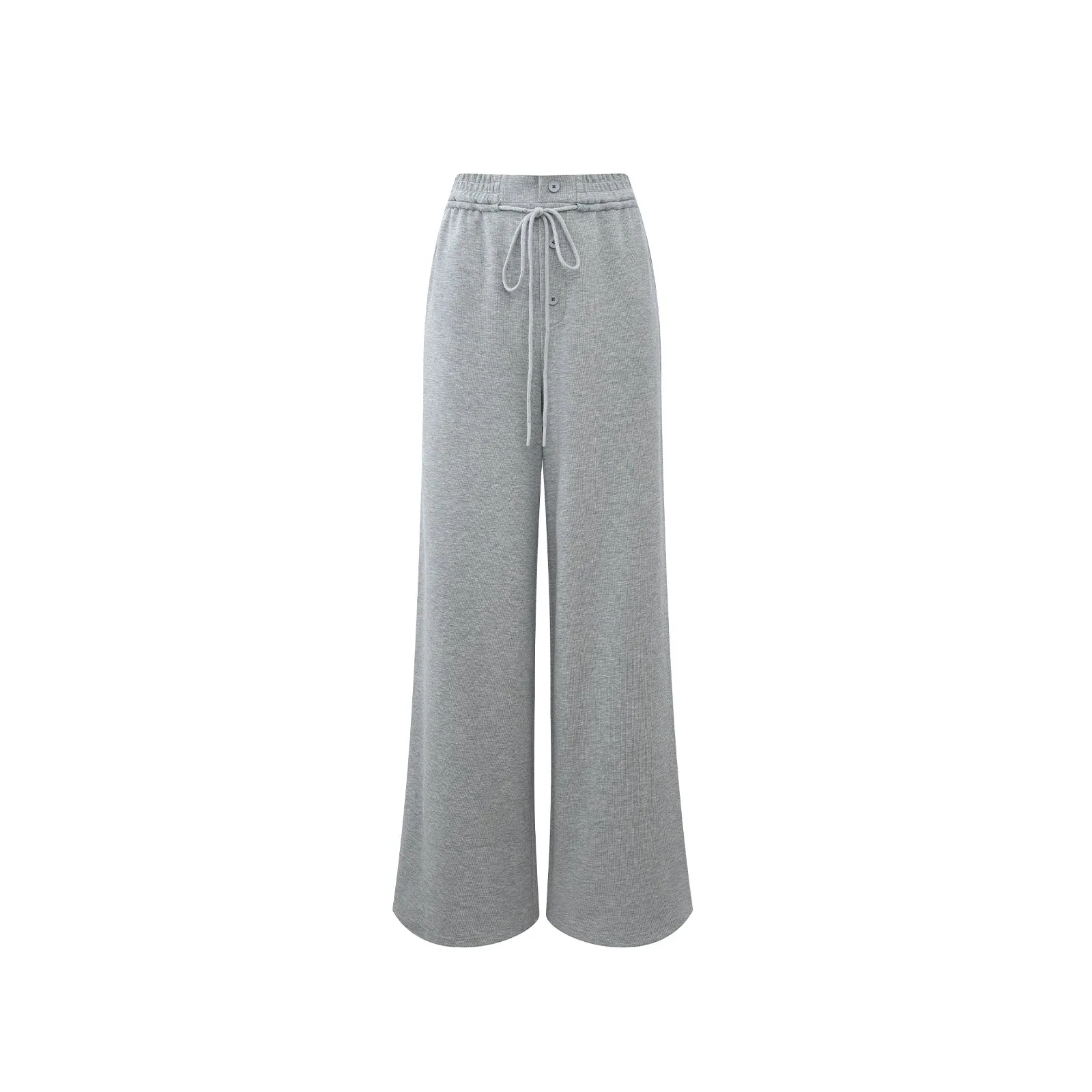 Wide-Leg Drawstring Pants