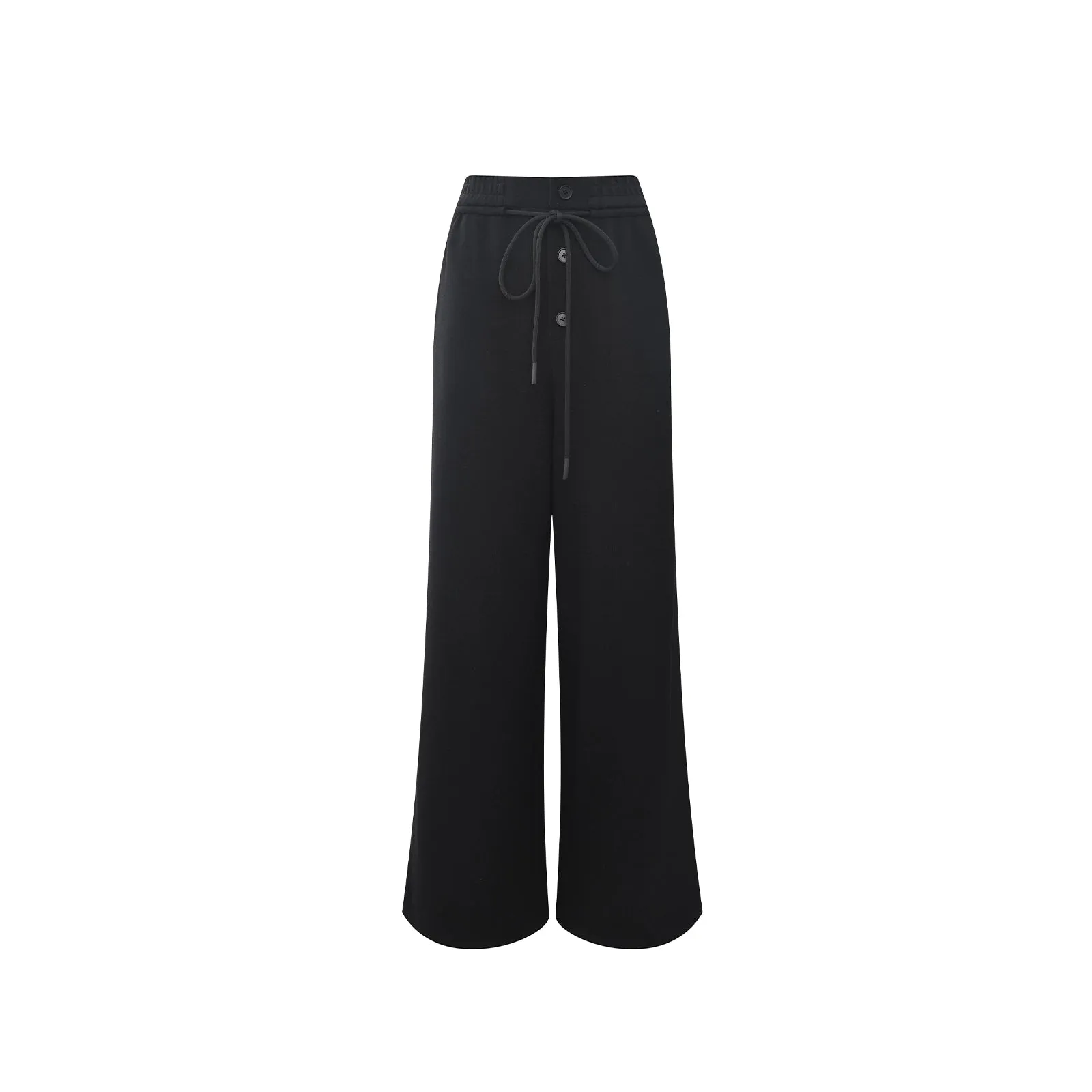 Wide-Leg Drawstring Pants