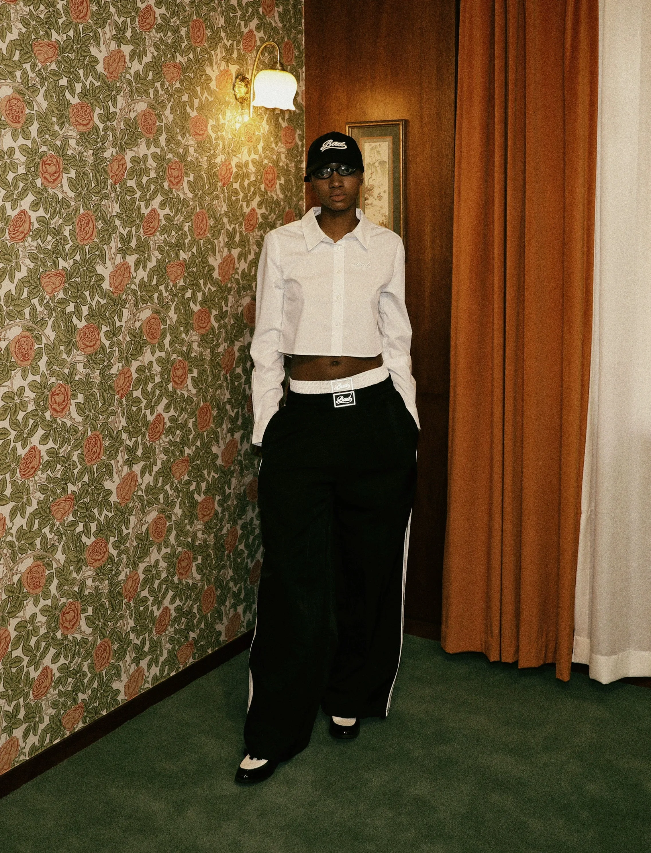 Wide-Leg Jogger Pants