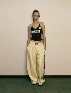 Wide-Leg Track Pants