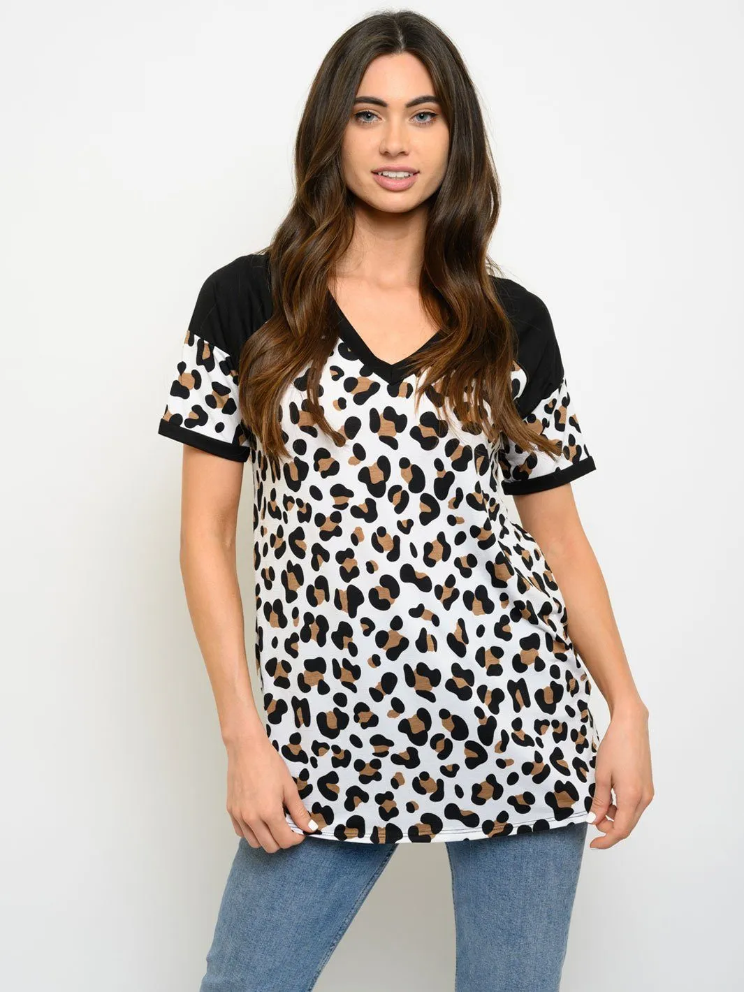 WOMEN'S ANIMAL PRINT TOP