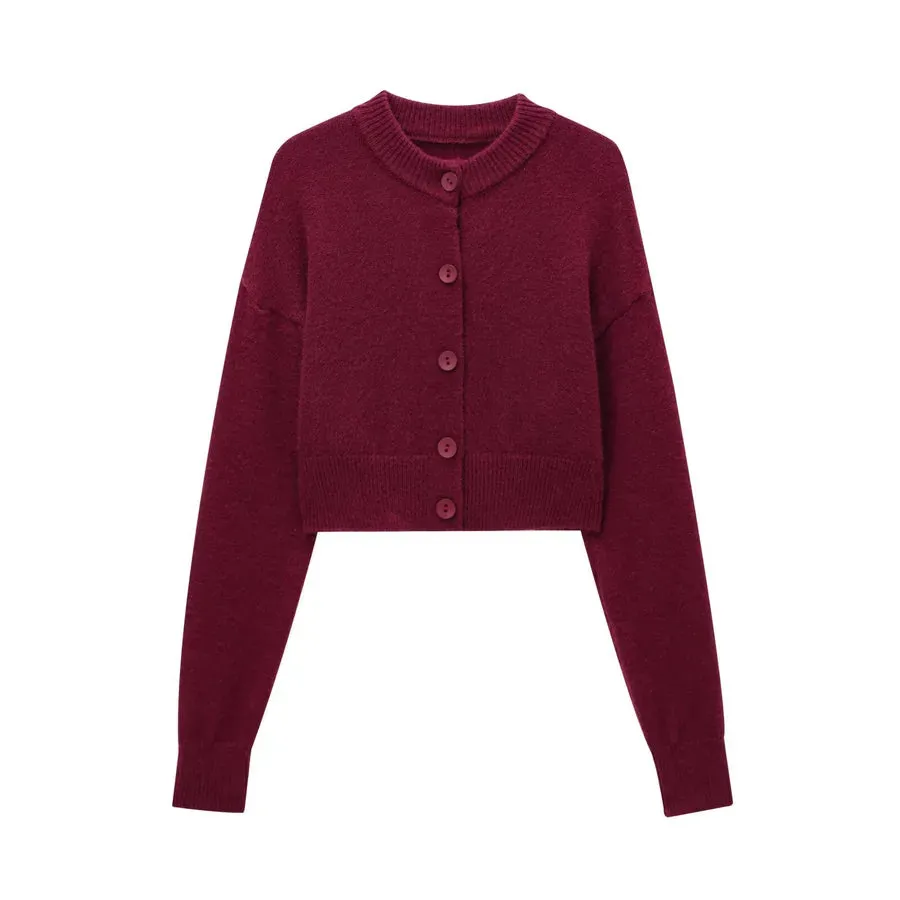 Women's Cardigan Long Sleeve Sweaters & Cardigans Streetwear Solid Color