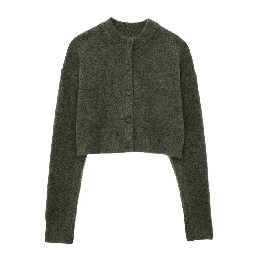 Women's Cardigan Long Sleeve Sweaters & Cardigans Streetwear Solid Color