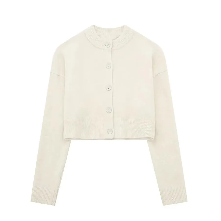 Women's Cardigan Long Sleeve Sweaters & Cardigans Streetwear Solid Color