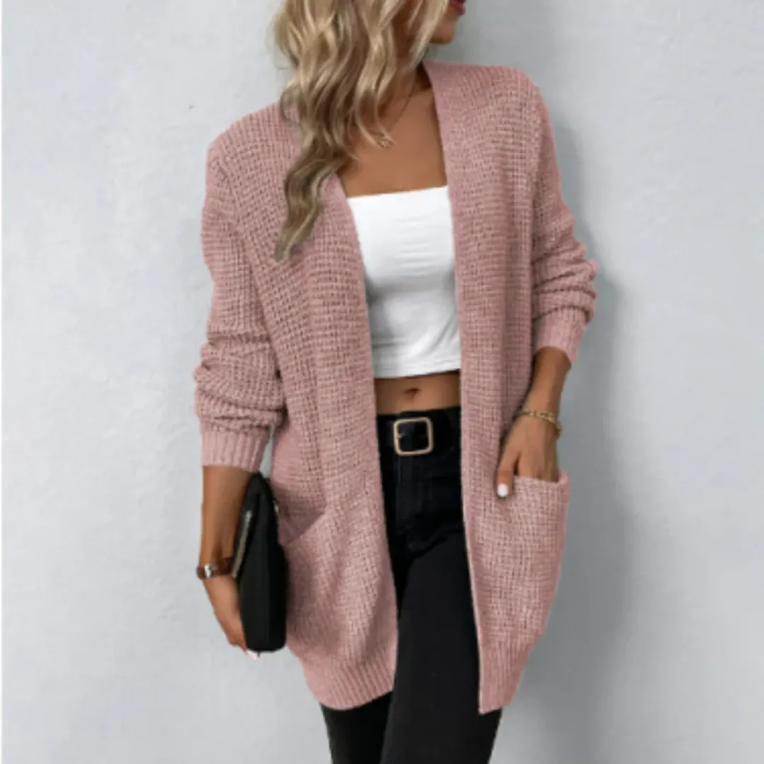 Women's Classic Warm Knitted Cardigan | Long