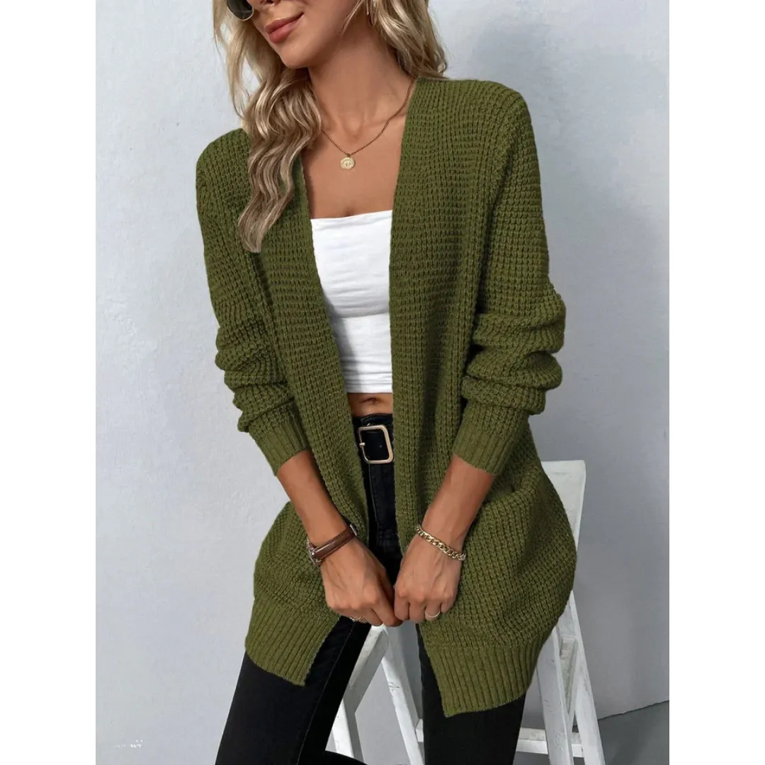 Women's Classic Warm Knitted Cardigan | Long