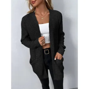 Women's Classic Warm Knitted Cardigan | Long