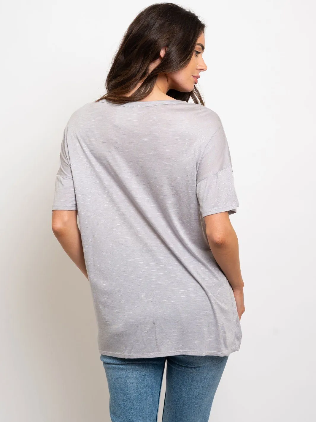 WOMEN'S SHORT SLEEVE GRAPHIC "VACATION MODE" TOP