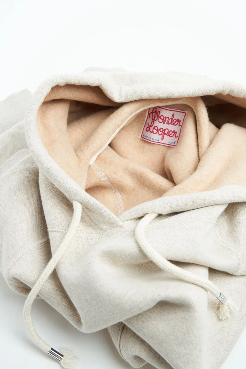 Wonder Looper Hoodie "II" Fleeced Fox Fiber Oatmeal