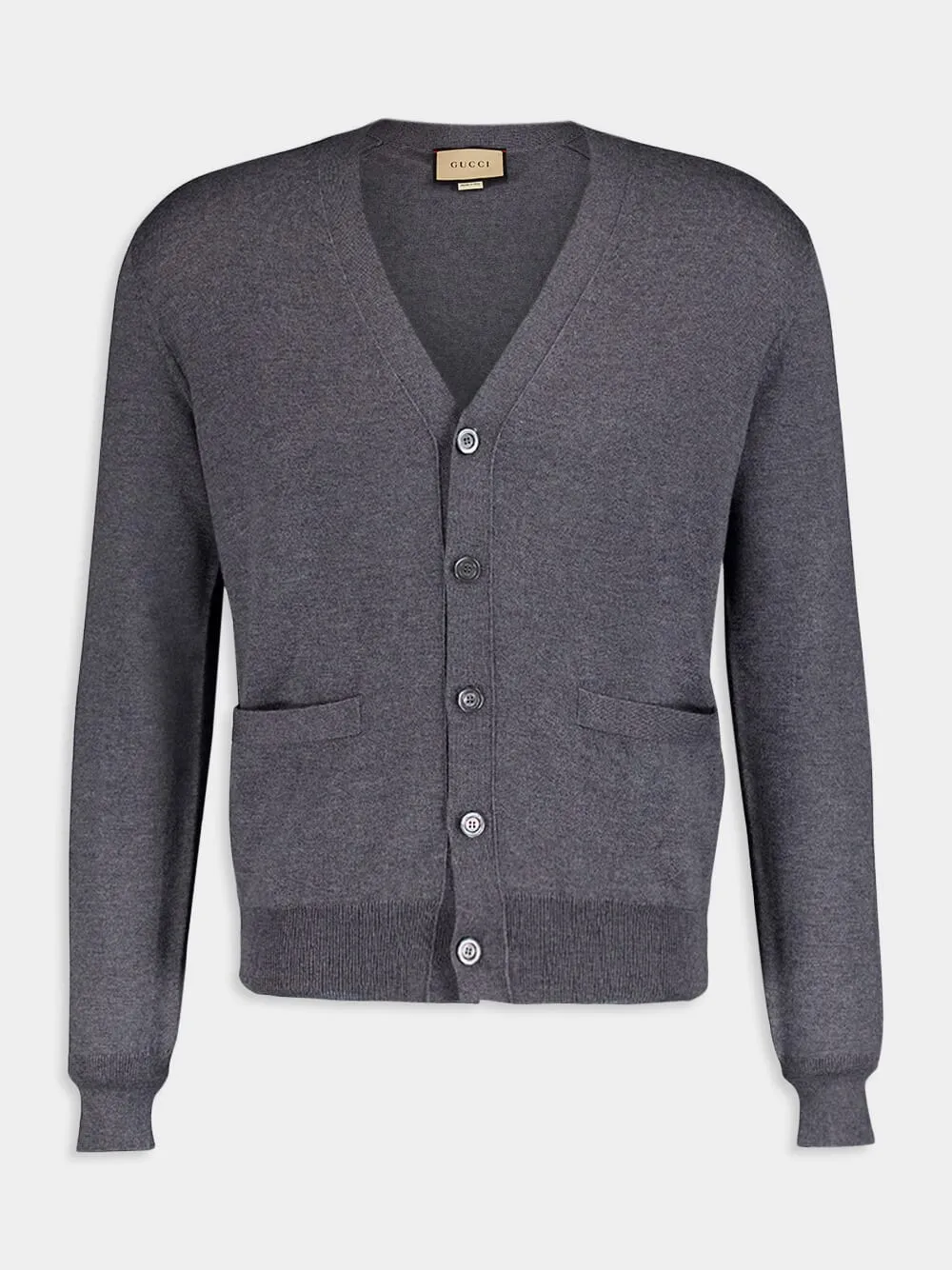 Wool Cardigan with Embroidery