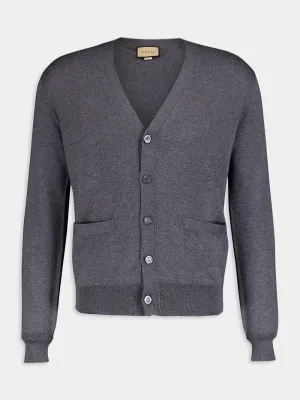 Wool Cardigan with Embroidery
