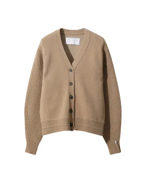 Wool Cashmere Volume Cardigan