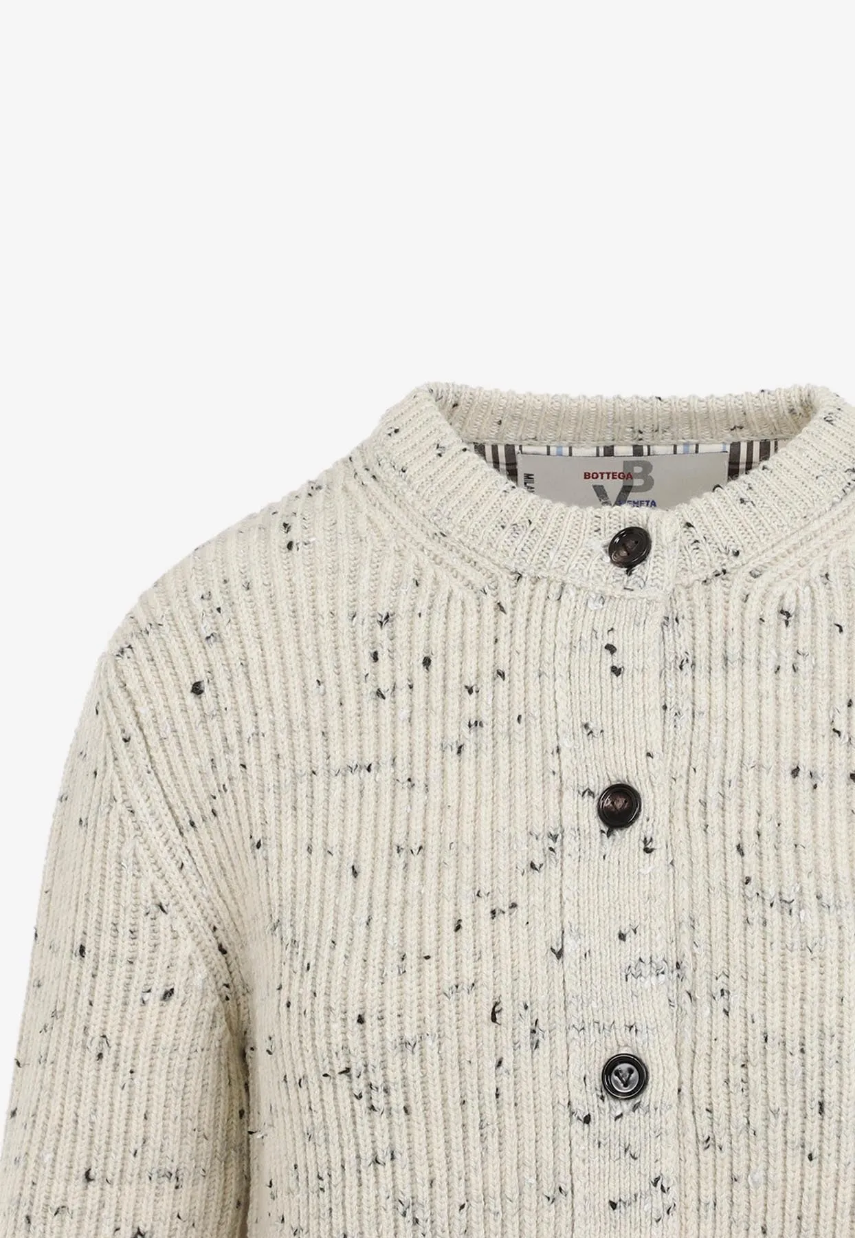 Wool Ribbed Cardigan