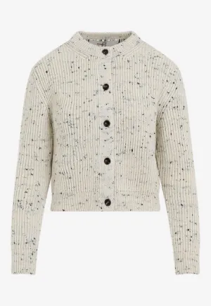 Wool Ribbed Cardigan