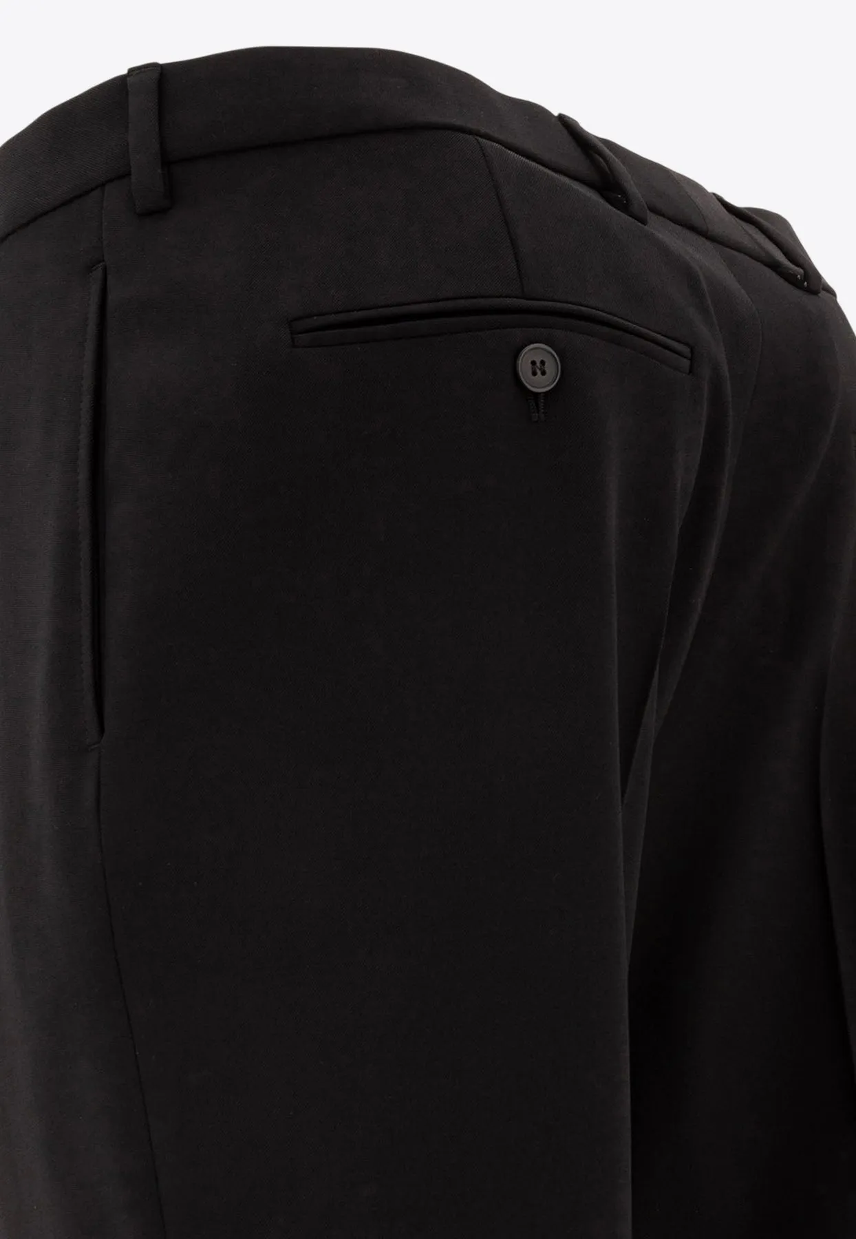 Wool Slim-Fit Tailored Pants