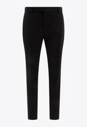 Wool Slim-Fit Tailored Pants
