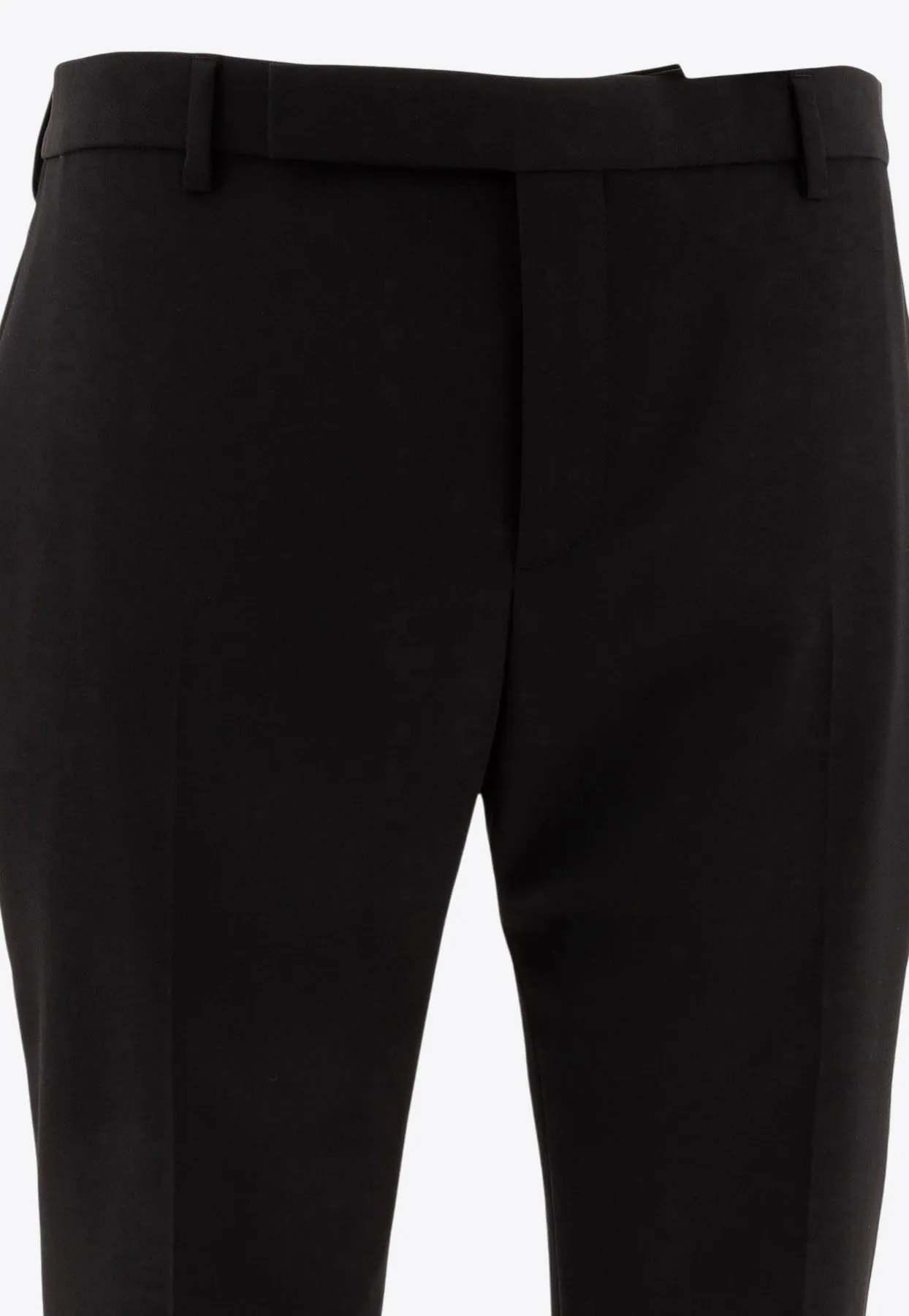 Wool Slim-Fit Tailored Pants