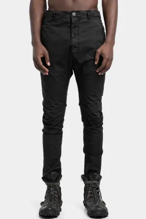 Woven cotton pants, Black wash