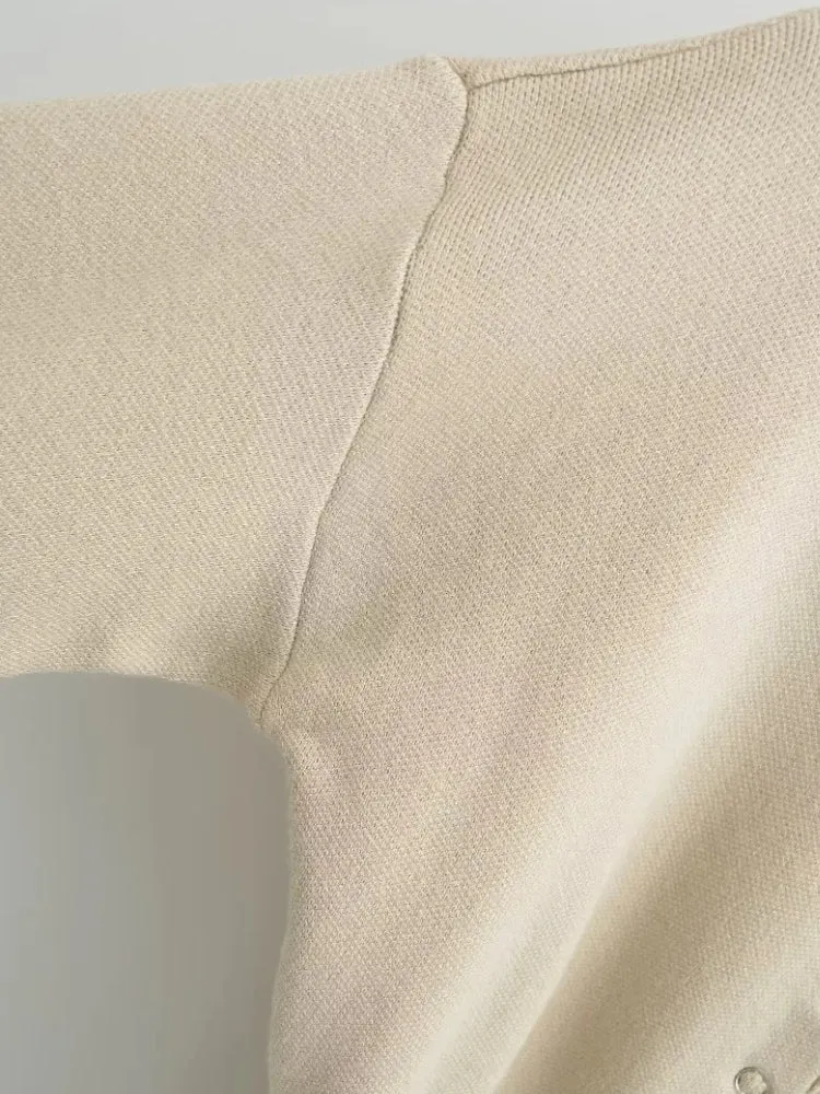 Y2K Ribbed Button Up Cardigan
