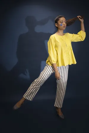 Yellow Top and Pants Set