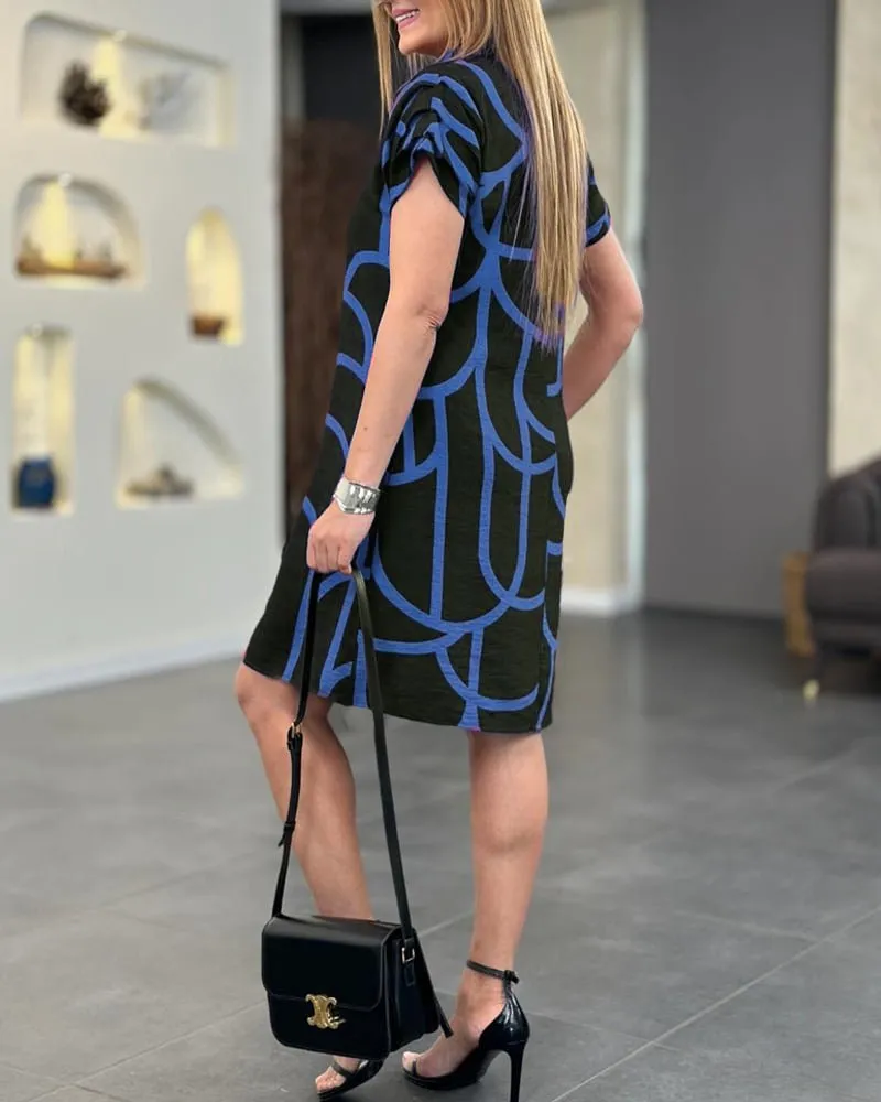 Zahira® | Dress With Short Sleeves In Midi Length