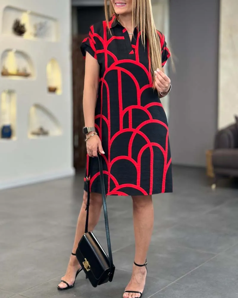 Zahira® | Dress With Short Sleeves In Midi Length