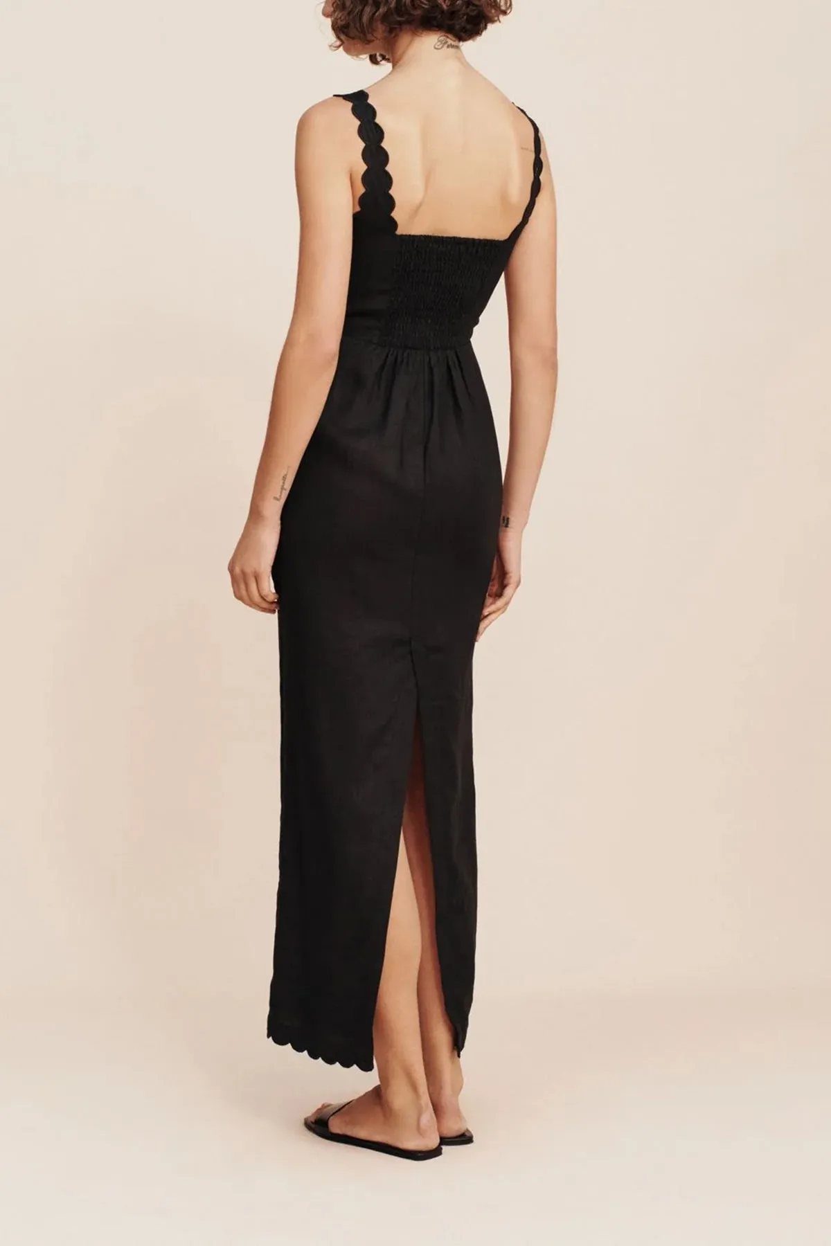 Zayla Column Dress in Black