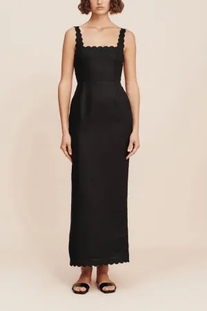 Zayla Column Dress in Black