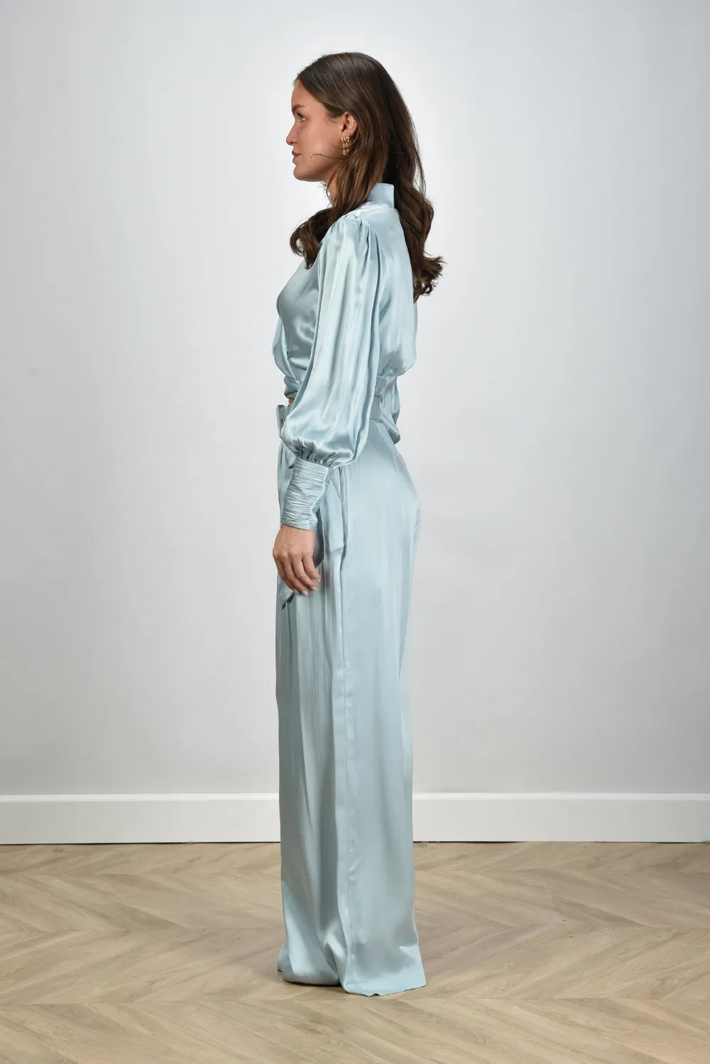 Zimmermann blouse Silk Wrap 4913TS25R light blue